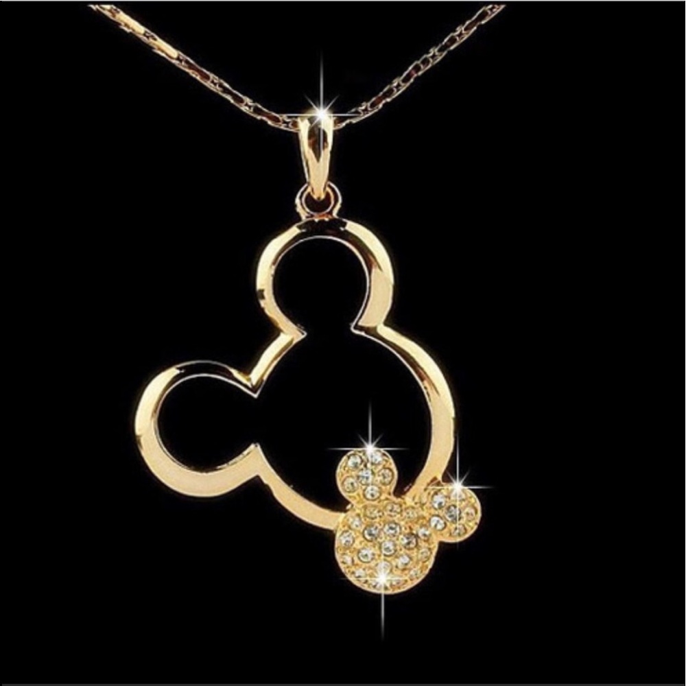🔲18k Gold Filled Minnie Mouse chain necklace 🔲 - Picture 1 of 4